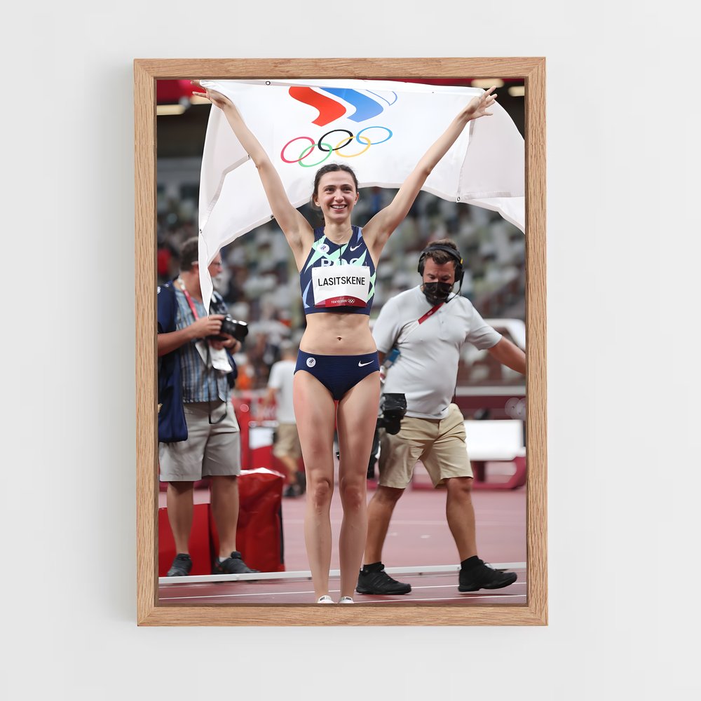 Poster Héroïne en Maillot – affiche Athlétisme (vue 4)